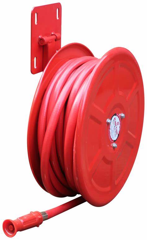 Fire hose reels by Natfire Company Kenya for easy water access during fire emergencies.